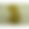 Ecusson a coudre - fleur brodé mordoré, largeur 5cm sur hauteur 10cm