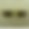 Ecusson thermocollant- lunette de soleil or et noir sans branche ,largeur 6,5cm sur hauteur 1,5cm