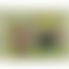 Ecusson à coudre africain multicolore , largeur 8cm sur hauteur 6cm
