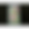 Ecusson thermocollant- motif skate board rose et vert , largeur 4 cm / hauteur 7 cm