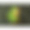 Ecusson thermocollant motif tortue vert et marron taille: 3 cm / hauteur 4 cm