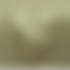Ecusson thermocollant- motif: souris blanc et marron , largeur 4 cm / hauteur 6cm