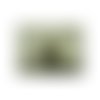 Pendentif motif chouette- dalmatine jasper,hauteur 2cm / largeur: 1,5 cm/ epaisseur: 1,5 cm