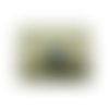 Pendentif motif feuille- brazilian sodalite,hauteur: 2,5 cm / largeur:2 cm / epaisseur: 3 mm