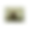 Pendentif motif feuille- rhodonite,hauteur: 2,5 cm / largeur:2 cm / epaisseur: 3 mm