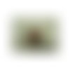 Pendentif motif coeur- gm-breciated jasper,largeur: 2 cm / hauteur: 2cm / epaisseur: 1 cm