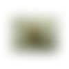 Pendentif motif trefle - picture jasper ,hauteur: 2,5 cm / largeur: 2,3 cm / epaisseur: 4 mm