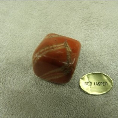 Pierre motif digestion- red jasper ,hauteur: 2 cm / epaisseur: 1,5 cm