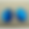 Strass ovale bleu,25mm x 18mm,, vendu à la pièce