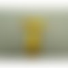 Strass rectangulaire jaune (25mm x 8mm), vendu par 10 pièces
