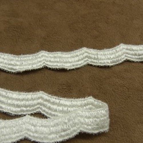 Broderie coton blanc, 1.2 cm