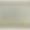 Broderie jaune, sur voile de coton,15 cm /hauteur de broderie 7 cm,sur fond blanc