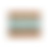 Broderie anglaise coton bleu turquoise 4 cm/hauteur de broderie:3 cm