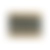 Broderie anglaise coton brodée blanche sur fond noire,4.5 cm