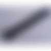 Fermeture a glissière noir bout argent,18 cm
