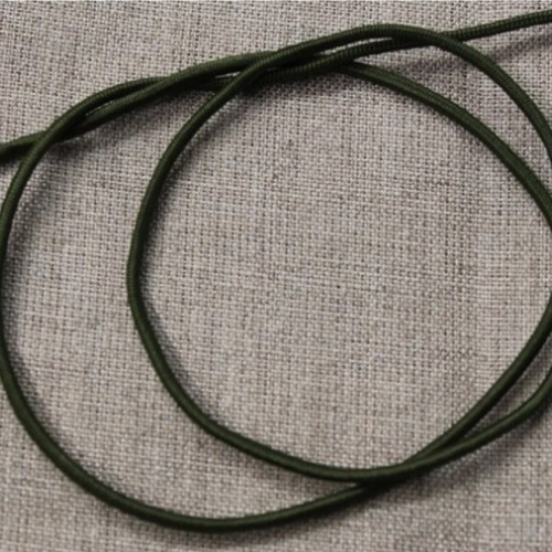 Elastique rond elasthanne vert foncé,30 mm