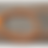 Elastique rond elasthanne orange fluo  ,3 mm