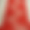 Nouvelle dentelle de calais rouge passion love textronique,22 cm, de fabrication française
