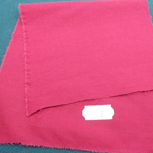 Tissu coton uni rouge framboise belle qualité,150 cm