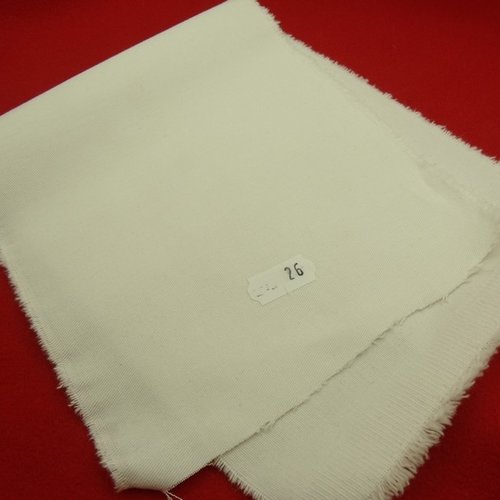 Tissu coton uni blanc cassé belle qualité,150 cm