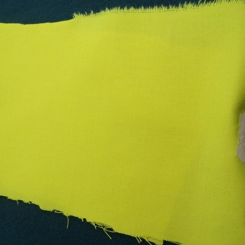 Tissu coton uni jaune fluo belle qualité,150 cm