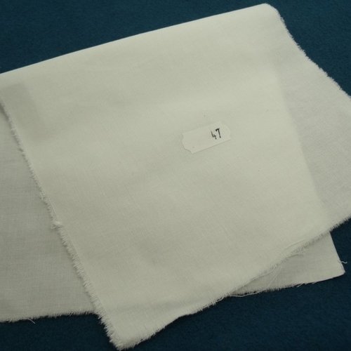 Tissu coton uni blanc de belle qualité,140 cm