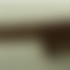 Ruban organza surpiquer velours marron ,25 mm  de très belle qualité