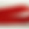 Ruban gros grain rouge avec bande velours centrale, 2 cm