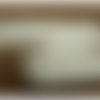 Ruban brodé sur satin blanc ,1.8 cm