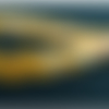 Ruban pailleté scintillante  torsadé jaune,15 mm