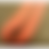 Lot de 3 metres ruban sergé coton orange 15 mm