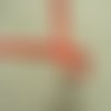 Ruban passepoil polyester bicolore blanc et rouge ,1.2 cm