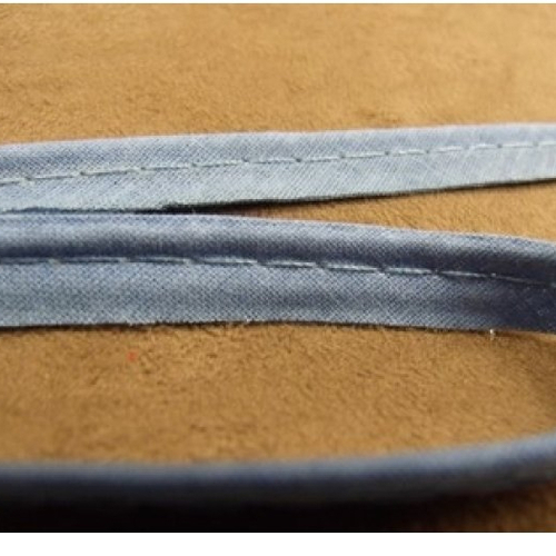 Ruban / biais passepoil coton bleu ciel,1 cm