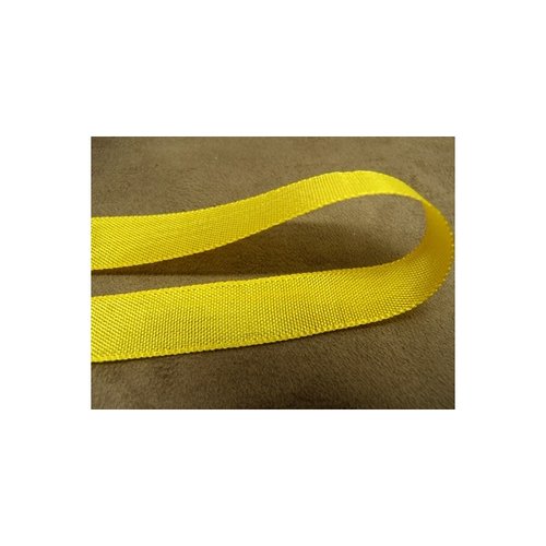 Promotion ruban extra fort jaune citron,1.5 cm, vendu par 5 mètres / soit 0.52 € le mètre