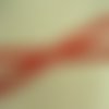 Ruban brillant simili cuir skai traversant rouge,1.5 cm, très souple