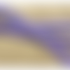 Ruban simili cuir / avec skai façon lezard violet 1.5 cm