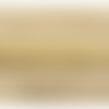 Ruban simili cuir / skai entrelacé gold sur fond beige , 1.2 cm