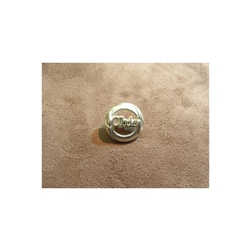 Bouton metal argent motif: chic,de belle qualité,18 mm