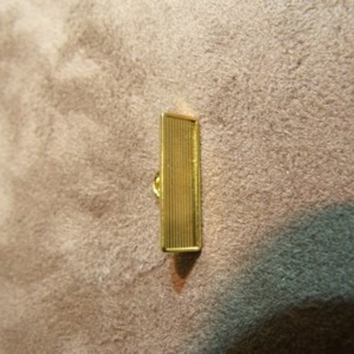 Bouton manchette rectangulaire a queue metal or,hauteur: 20mm / largeur: 5mm ,de belle qualité