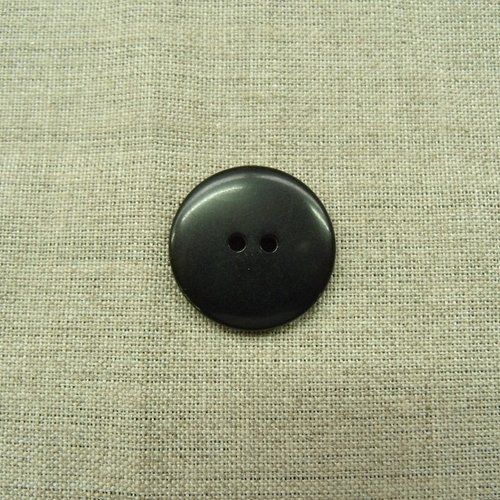 Bouton acrylique a 2 trous noir,26 mm,de belle qualité