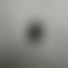 Bouton acrylique carré noir à 2 trous noir, 15 mm,de belle qualité