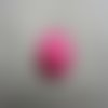 Bouton acrylique rose, à queue, 28 mm, de belle qualité