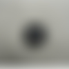 Bouton acrylique à 2 trous noir,de belle qualité,23 mm