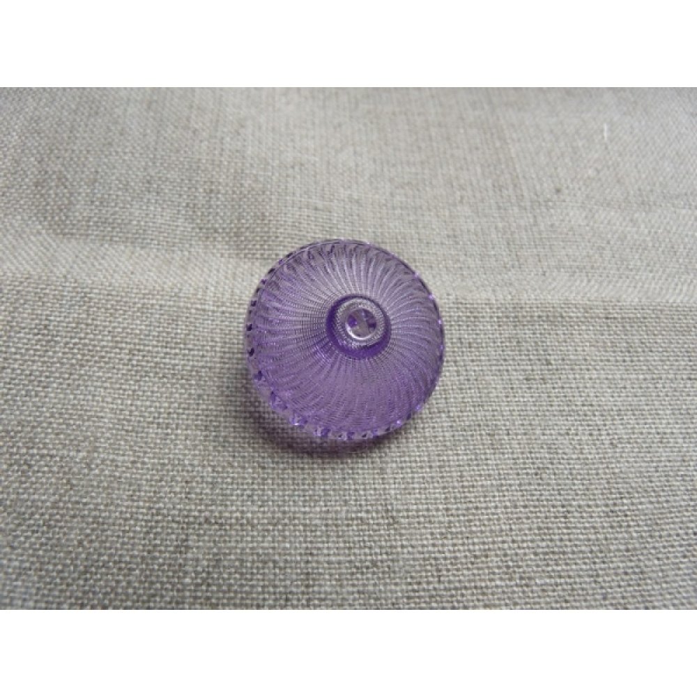Bouton acrylique à queue violet transparent , de belle qualité,23 mm - Un  grand marché