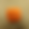 Bouton carre acrylique a queue orange,20 mm,de belle qualité