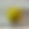 Bouton acrylique effet passementerie jaune,de belle qualité,25 mm