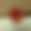 Bouton polyester rouge à 4 trous,23 mm,de belle qualité