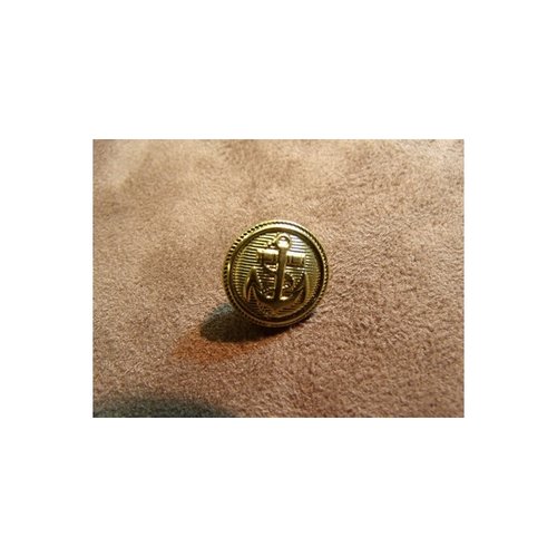 Bouton militaire / blazer or ,13 mm