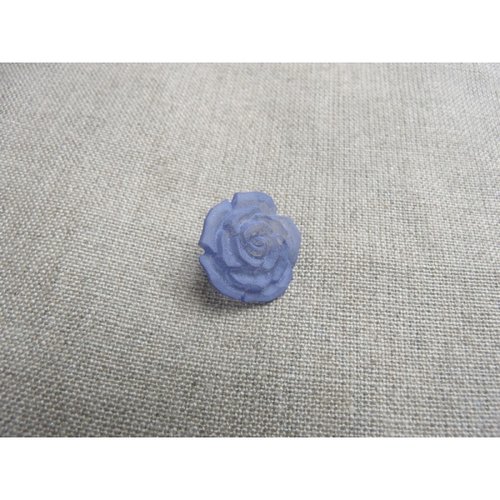 Bouton acrylique motif fleur bleu,de belle qualité,17 mm