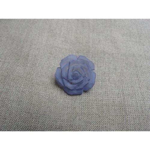 Bouton acrylique motif fleur bleu,de belle qualité,21 mm